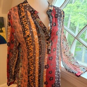 Designer Menina Mult Patterns Blouse
